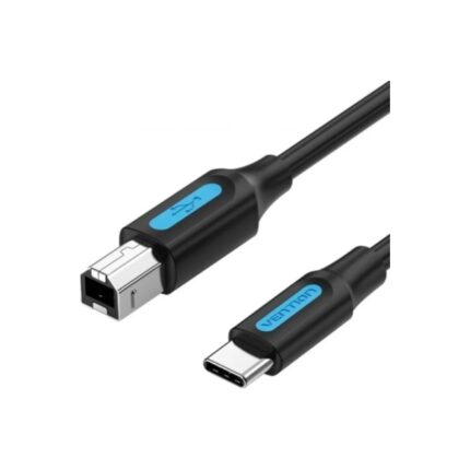 Cavo per stampante Vention - Lunghezza 3 m - USB-C - USB-B - Trasferimento fino a 480 Mbps - PVC - Finitura nichelata - Colore nero