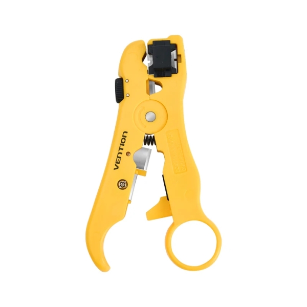 Vention Spellafili - Lama con regolazione della profondità di taglio - Doppia molla - Ritorno automatico fluido - Impugnatura antiscivolo - Colore giallo