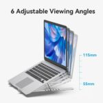 Vention Supporto per laptop fino a 17" - Supporta fino a 15 kg - Antiscivolo - Alluminio - Angolo regolabile - Colore argento - immagine 4