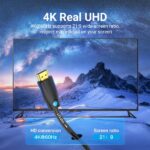 Cavo HDMI 2.0 Vention - Risoluzione 4K - ARC - Lunghezza 30 m - Connettori placcati in oro - Rivestimento in PVC - Colore nero - immagine 2