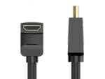 Cavo HDMI 2.0 angolato Vention - Risoluzione 4K - ARC - Lunghezza 1 m - Connettori placcati in oro - Rivestimento in PVC - Compatibile con HDR - Colore nero - immagine 2
