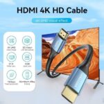Cavo HDMI 2.0 Vention - Risoluzione 4K - Lunghezza 15 m - Connettori placcati in oro - Rivestimento in PVC - 30 AWG - Colore blu - immagine 2