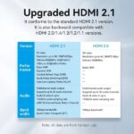 Cavo HDMI 2.1 piatto Vention - Risoluzione 8K - eARC - Lunghezza 2 m - Connettori placcati in oro - HDR dinamico - Frequenza di aggiornamento variabile - Guaina intrecciata in cotone e PVC - Colore nero - immagine 4