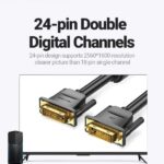 Cavo DVI-D Vention - Compatibile con risoluzioni 2K - Lunghezza 3 m - PVC - Connettori placcati in oro - Colore nero - immagine 3