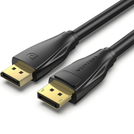 Cavo DisplayPort 1.4 8K Vention - Lunghezza 10 m - Rivestimento in PVC - Connettori placcati in oro - Colore nero