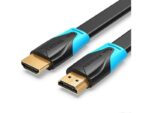 Cavo HDMI 2.0 piatto Vention - Risoluzione 4K - ARC - Lunghezza 10 m - Connettori placcati in oro - Rivestimento in PVC - Colore nero