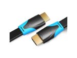 Cavo HDMI 2.0 piatto Vention - Risoluzione 4K - ARC - Lunghezza 10 m - Connettori placcati in oro - Rivestimento in PVC - Colore nero - immagine 2