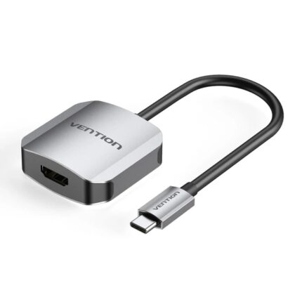 Adattatore convertitore Vention - USB-C maschio - HDMI femmina - Cavo 15 cm - Alluminio - Colore grigio