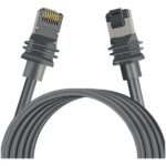Cavo di rete Vention Starlink Cat.7 - Lunghezza 20 m - Contatti placcati in oro - Velocità fino a 10 Gbps - 28 AWG - Rivestimento in PVC - Colore grigio - immagine 2