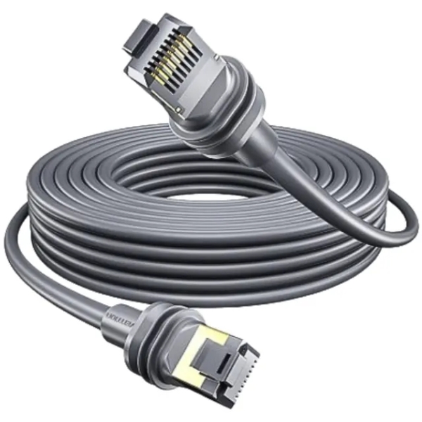 Cavo di rete Vention Starlink Cat.7 - Lunghezza 30 m - Contatti placcati in oro - Velocità fino a 10 Gbps - 28 AWG - Rivestimento in PVC - Colore grigio Cavo di rete Vention Starlink Cat.7 - Lunghezza 30 m - Contatti placcati in oro - Velocità fino a 10 Gbps - 28 AWG - Rivestimento in PVC - Colore grigio