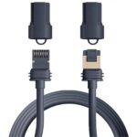 Cavo di rete Vention Starlink Cat.7 - Lunghezza 50 m - Contatti placcati in oro - Velocità fino a 10 Gbps - 26 AWG - Rivestimento in PVC - Colore grigio - immagine 3
