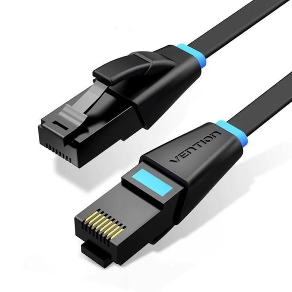 Cavo di rete Vention - Cat.6a UTP - Lunghezza 2 m - Velocità fino a 1 Gbps - 32 AWG - Rivestimento in PVC - Colore nero