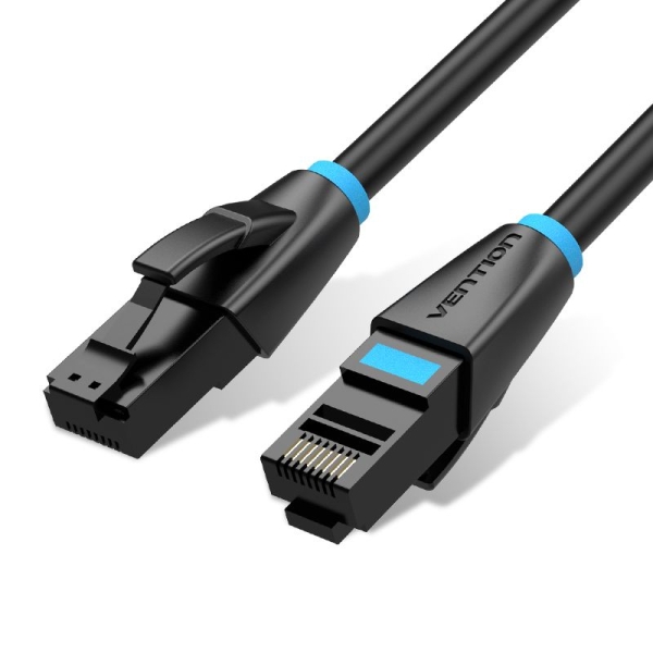 Cavo di rete Vention - Cat.6 UTP - Lunghezza 25 m - Velocità fino a 1 Gbps - 26 AWG - Rivestimento in PVC - Colore nero