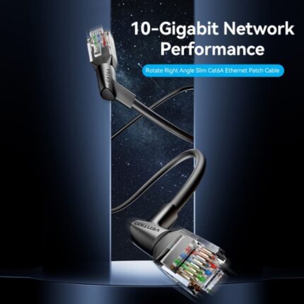 5 m - Velocità fino a 10 Gbps - 32 AWG - Rivestimento in PVC - Colore nero