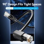 Cavo di rete Vention Cat.6 UTP - Lunghezza 3 m - Angolato - Velocità fino a 1 Gbps - 26 AWG - Rivestimento in PVC - Colore nero - immagine 2