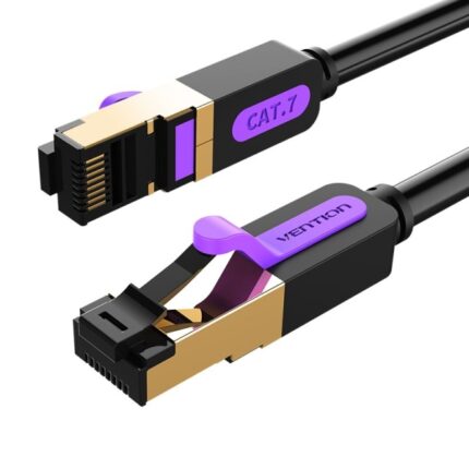Cavo di rete Vention Cat.7 SFTP - Lunghezza 10 m - Velocità fino a 10 Gbps - 28 AWG - Rivestimento in PVC - Connettori placcati in oro - Colore nero