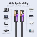 Cavo di rete Vention Cat.7 SFTP - Lunghezza 10 m - Velocità fino a 10 Gbps - 28 AWG - Rivestimento in PVC - Connettori placcati in oro - Colore nero - immagine 3
