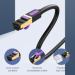 Cavo di rete Vention Cat.7 SFTP - Lunghezza 10 m - Velocità fino a 10 Gbps - 28 AWG - Rivestimento in PVC - Connettori placcati in oro - Colore nero - immagine 5