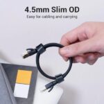 Cavo di rete Vention Cat.8 SFTP - Lunghezza 0,5 m - Velocità fino a 40 Gbps - 30 AWG - Rivestimento in PVC - Schermatura multistrato - Connettori placcati in oro - Colore nero - immagine 3