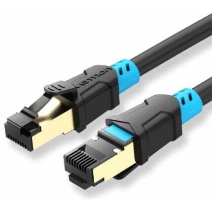 Cavo di rete Vention Cat.6 SFTP - Lunghezza 30 m - Velocità fino a 1 Gbps - 27 AWG - Connettori placcati in oro - Schermatura multistrato - Colore nero