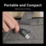 Adattatore audio Vention - Jack 3,5 mm femmina - USB-C maschio - Guaina intrecciata in cotone - Cavo da 25 cm - Alluminio - Colore nero - immagine 4
