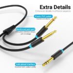 5 mm - Connettori placcati in oro - Schermatura multistrato - Colore nero