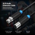 Cavo di prolunga audio Vention - Lunghezza 10 m - XLR maschio - XLR femmina - Schermatura multistrato - Colore nero - immagine 4