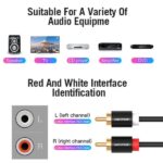 Cavo audio stereo Vention - Lunghezza 2 m - 4xRCA maschio - Alluminio - PVC - 29 AWG - Colore nero - immagine 4