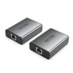 Vention Prolunga HDMI via cavo di rete RJ45 - Portata fino a 60 m - Full HD - Alluminio e ABS - Plug and Play - Colore Grigio