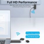 Vention Trasmettitore HDMI wireless 5 GHz - Risoluzione Full HD - Portata fino a 50 m - Alimentazione tramite USB-C - Colore nero e blu - immagine 4