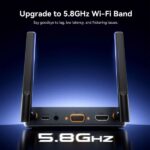 Vention Trasmettitore e ricevitore wireless HDMI e VGA - Risoluzione Full HD - Portata fino a 50 m - Display digitale - Alluminio e ABS - Funzionamento a 5,8 GHz - Jack da 3,5 mm - Colore grigio - immagine 5