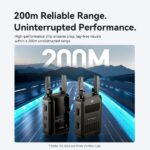 Trasmettitore e ricevitore HDMI wireless Vention - USB-C - Portata fino a 200 m - Display LED - Banda a 5,8 GHz con anti-interferenze - Rilevamento automatico - Colore nero - immagine 5
