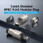 Vention Confezione da 10 connettori RJ45 senza attrezzi - Cat.6a FTP - Contatti placcati in oro - Colore grigio - immagine 3