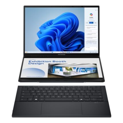 Asus ZenBook Duo OLED Portatile 14" Touch Intel Core Ultra 7 255H - 32 GB - SSD da 1 TB - Windows 11 Home - Colore Grigio - Tastiera QWERTY (ES)