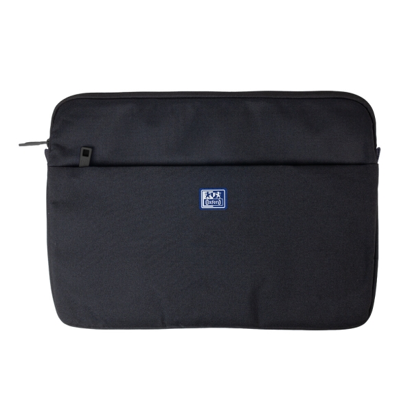 Oxford Young Proof B-Case Custodia per laptop fino a 16" - RPET riciclato - Tasca frontale con cerniera - Imbottita e morbida - 375x265x20mm - Colore nero