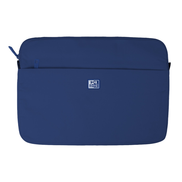 Oxford Young Proof B-Case Custodia per laptop fino a 16" - RPET riciclato - Tasca frontale con cerniera - Imbottita e morbida - 375x265x20mm - Colore blu navy