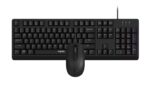 Rapoo NX1500 Set tastiera + mouse USB - Mouse 1000 DPI - Plug & Play - Colore nero