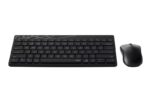 Rapoo 8000M Pacchetto tastiera compatta + mouse wireless - Bluetooth e 2,4 GHz -  Mouse 1300 DPI - Autonomia fino a 12 mesi - Colore nero - immagine 3