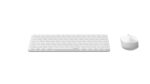 Rapoo 9010M Pacchetto tastiera compatta + mouse wireless - Bluetooth e 2,4 GHz -  Mouse 2400 DPI - Autonomia fino a 12 mesi - Colore bianco - immagine 3