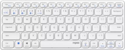 Rapoo E9600M Tastiera compatta ultrasottile wireless - Bluetooth e 2