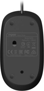 Rapoo N200 Mouse USB - 3 pulsanti - 1600 DPI - Plug & Play - Colore Nero - immagine 5