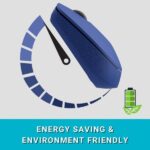 Rapoo M100 Silent Mouse Wireless - Bluetooth e 2,4 GHz - 1300 DPI - Autonomia 9 mesi - Colore blu - immagine 5