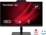 ViewSonic VG2441V Monitor LED 27" IPS FHD - Risposta 4 ms - Altoparlanti 4 W - Webcam - Regolabile in altezza