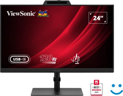 ViewSonic VG2441V Monitor LED 27" IPS FHD - Risposta 4 ms - Altoparlanti 4 W - Webcam - Regolabile in altezza