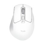 Trust Niven Mouse wireless a 7 pulsanti - Regolabile fino a 3200 dpi - Bluetooth - Ricaricabile - Indicatori LED - Clic silenzioso - Ricevitore USB-C - Multidispositivo - 44x73x110 mm - Colore bianco - immagine 4
