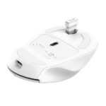 Trust Niven Mouse wireless a 7 pulsanti - Regolabile fino a 3200 dpi - Bluetooth - Ricaricabile - Indicatori LED - Clic silenzioso - Ricevitore USB-C - Multidispositivo - 44x73x110 mm - Colore bianco - immagine 5