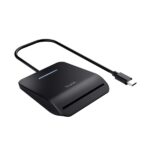 Trust Primo Lettore di carte d'identità - Cavo USB-C da 1 m - Multipiattaforma - 16x64x79 mm - Colore nero