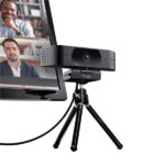 Trust Teza Webcam 4K Ultra HD - Cavo da 2 m - Microfono integrato - Bilanciamento del bianco automatico - Modalità privacy - Adattatore USB-C - Campo visivo di 74 gradi - 50x53x130 mm - Colore nero - immagine 2