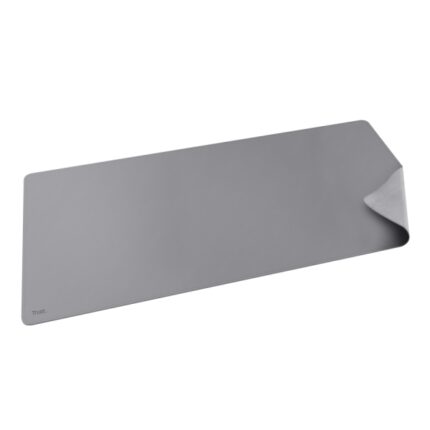 Trust Benya Tappetino da scrivania XXL - PVC - Superficie morbida - Antiscivolo - Flessibile - 430x900 mm - Colore grigio