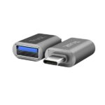 Trust Calyx Pacchetto da 2 adattatori USB 3.0 - USB-A femmina - USB-C maschio - 8x15x32 mm - Colore grigio